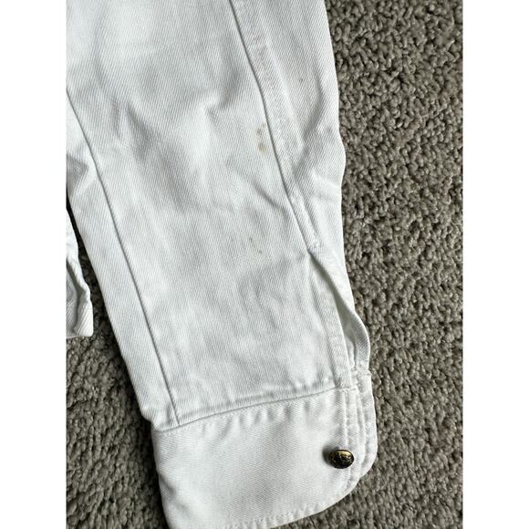 Lauren Jeans Co Ralph Lauren Jacket Womens Medium Denim Utility Button Up READ - Picture 15 of 16